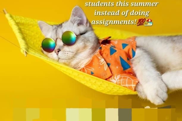 A funny cat wearing sunglasses lying down looking so relaxed