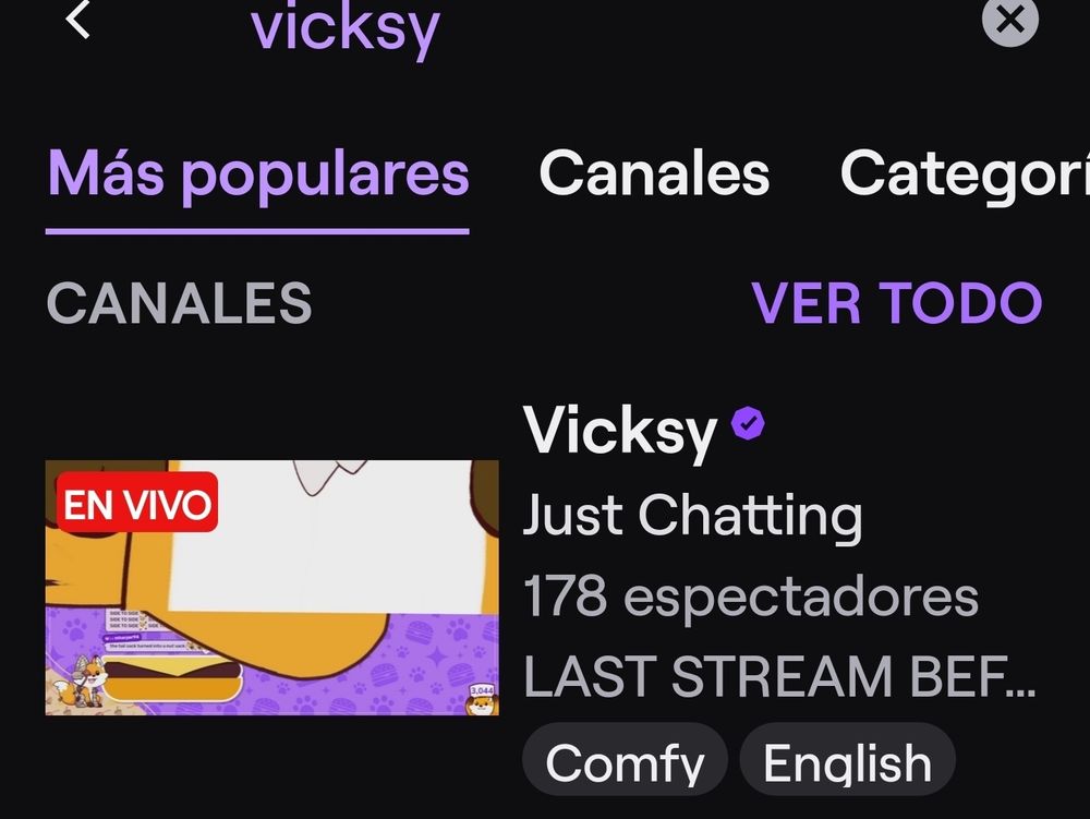 Twitch thumbnail with a vtuber tail sacc :3