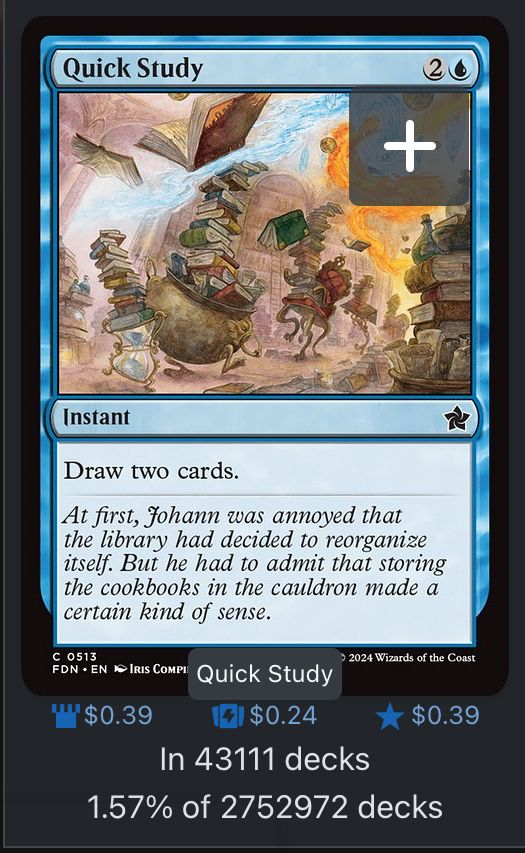MTG Card — Quick Study