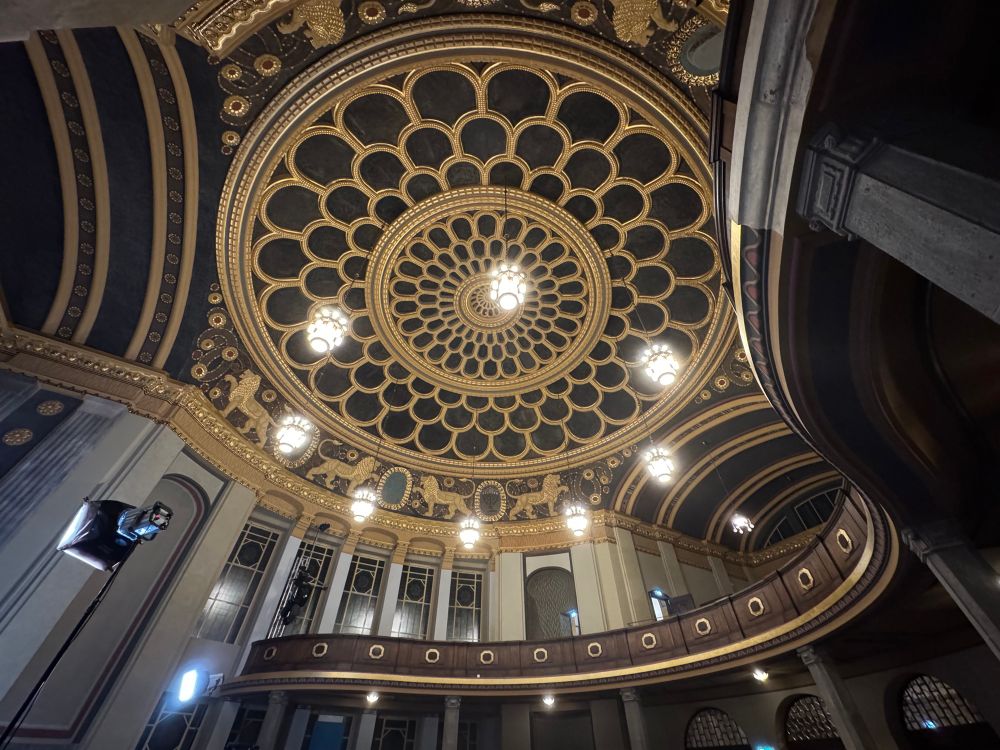 Blick auf die Decke des Kuppelsaales 