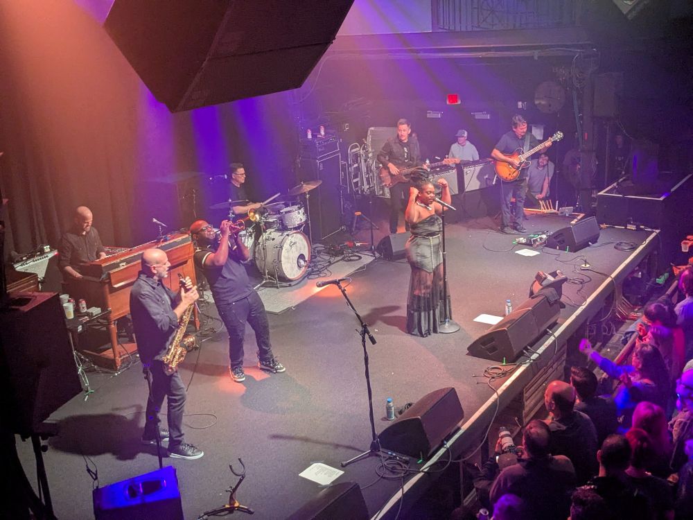 Galactic band featuring Jelly Joseph on stage at the 9:30 club