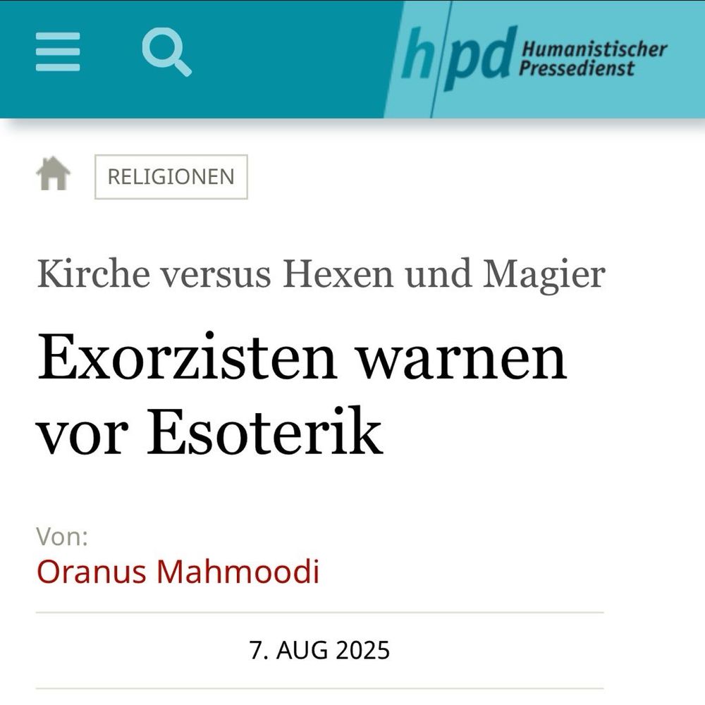 Exorzisten warnen vor Esoterik.