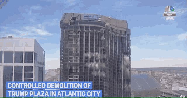Trump Plaza imploding