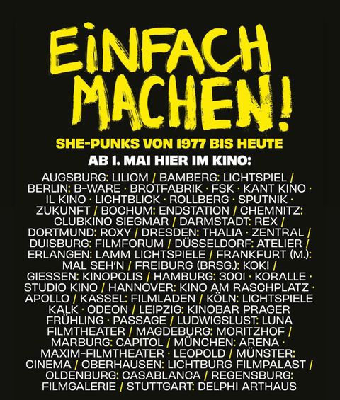 German theaters where this new film will be shown 