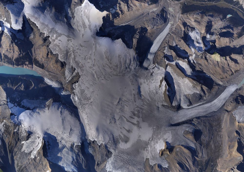 Orthoimage of the Columbia Icefield from last September acquired from the @unbc @hakai Airborne Coastal Observatory