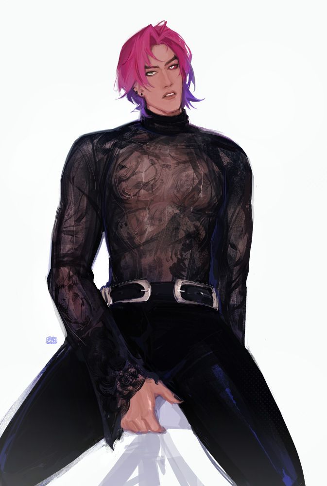 heartsteel kayn wearing black lace top