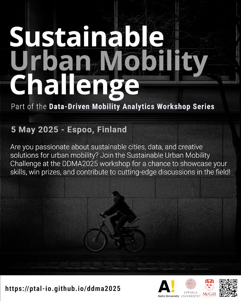 Poster for the sustainable urban mobility challenge