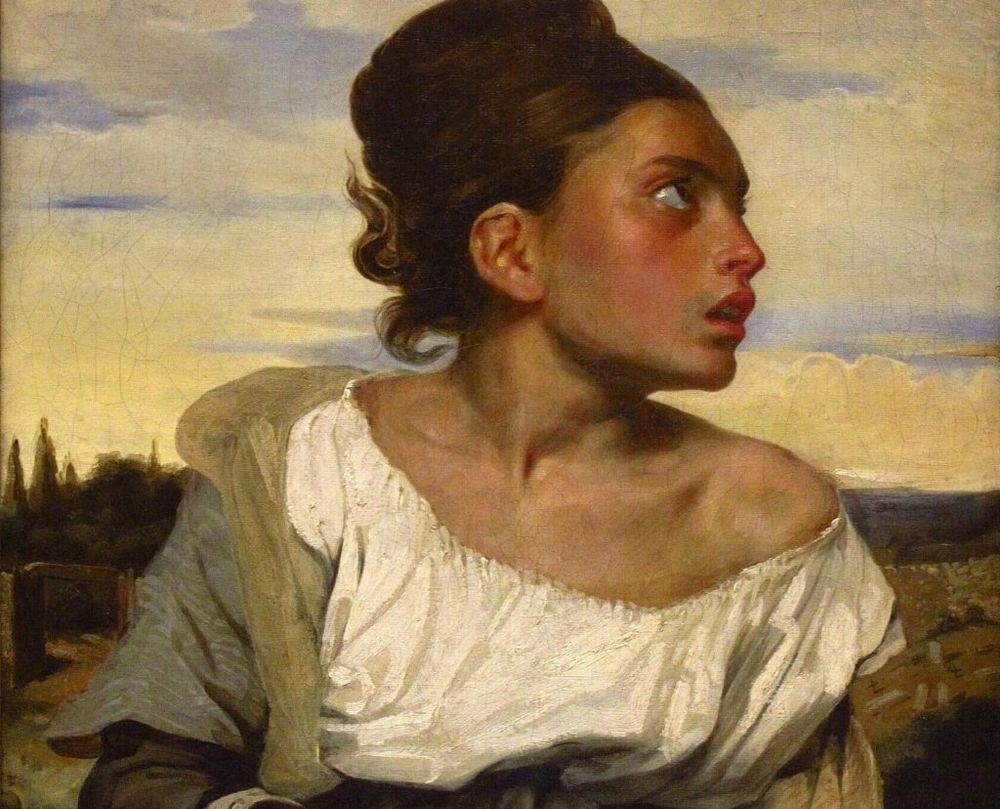 Eugène Delacroix - Orphan Girl at the Cemetery
