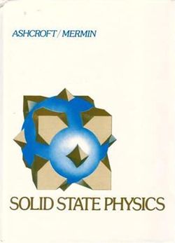 Cover of the "Solid state Physics" textbook by Ashcroft and Mermin.
(Source|: Wikipedia)