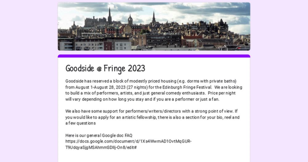 Goodside @ Fringe 2023