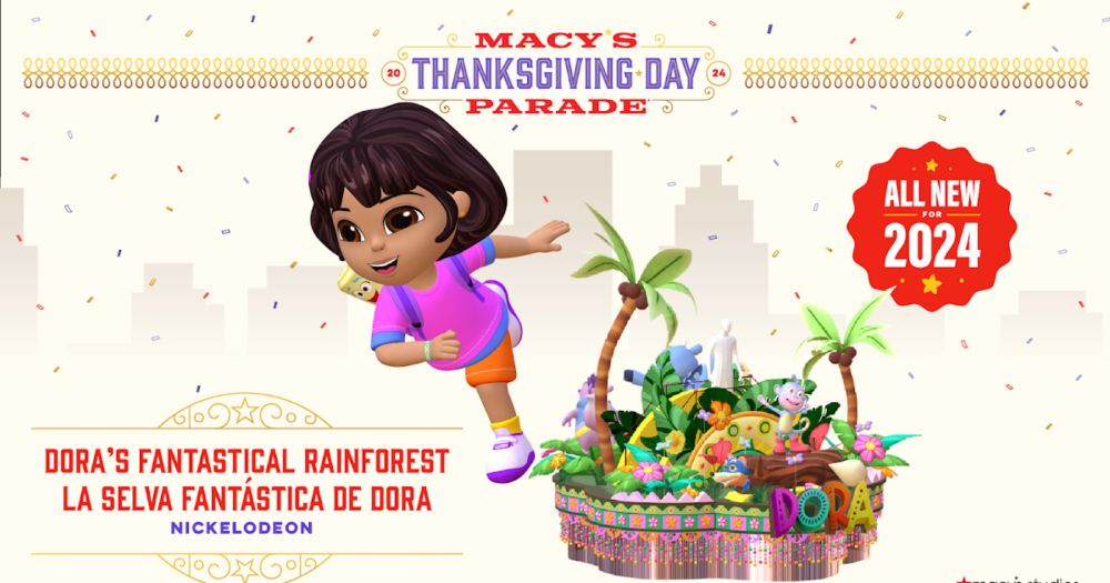 Nickelodeon to Debut Brand-New 'PAW Patrol' and 'DORA' Elements at the 98th Macy's Thanksgiving Day Parade