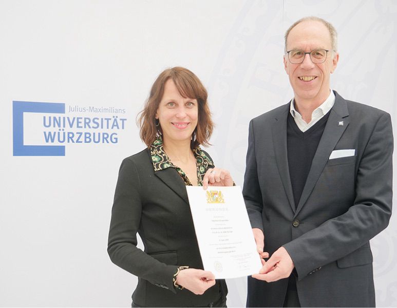 Official appointment by the president of the University of Wuerzburg.