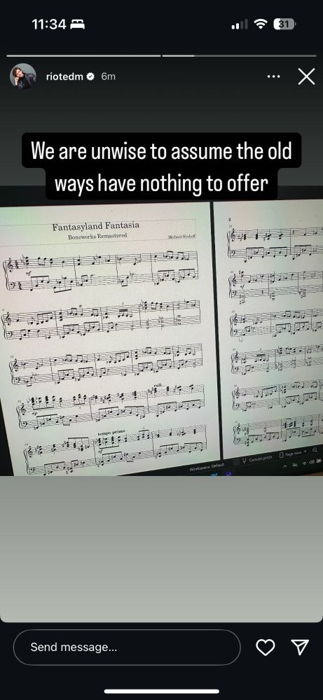 picture of sheet music for a song called "fantasyland fantasia" from boneworks remastered 