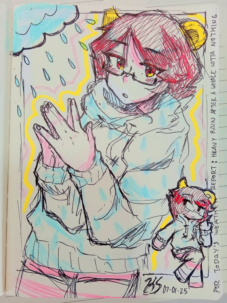 For today's weather report: Heavy rain after a whole lotta nothing