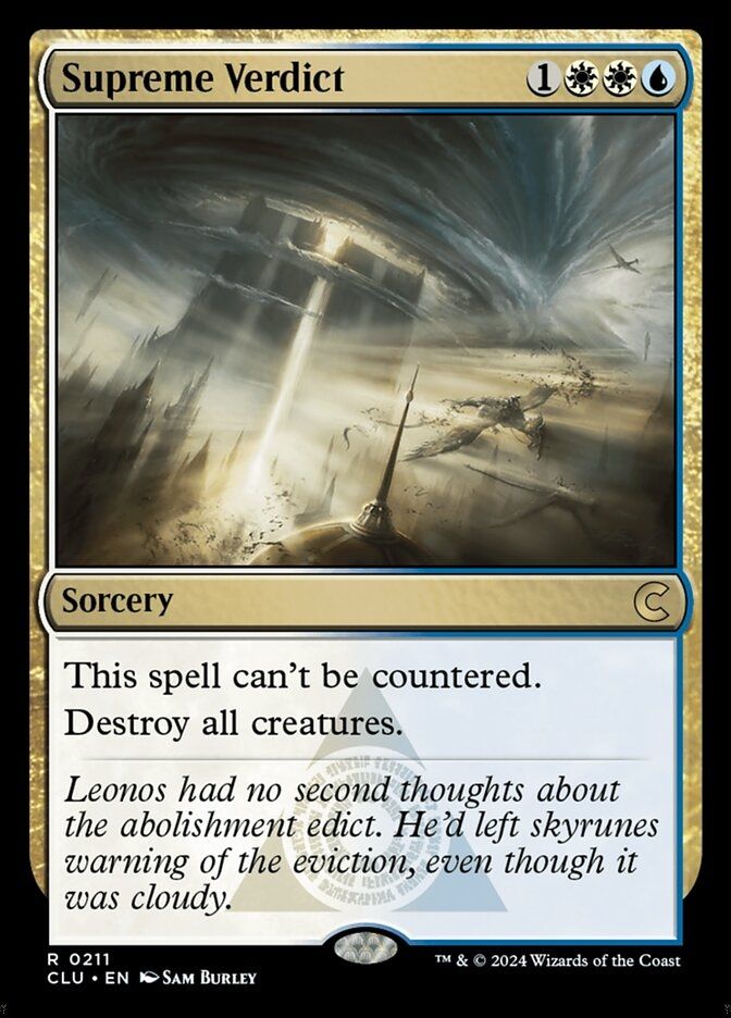 The Magic: the Gathering card Supreme Verdict