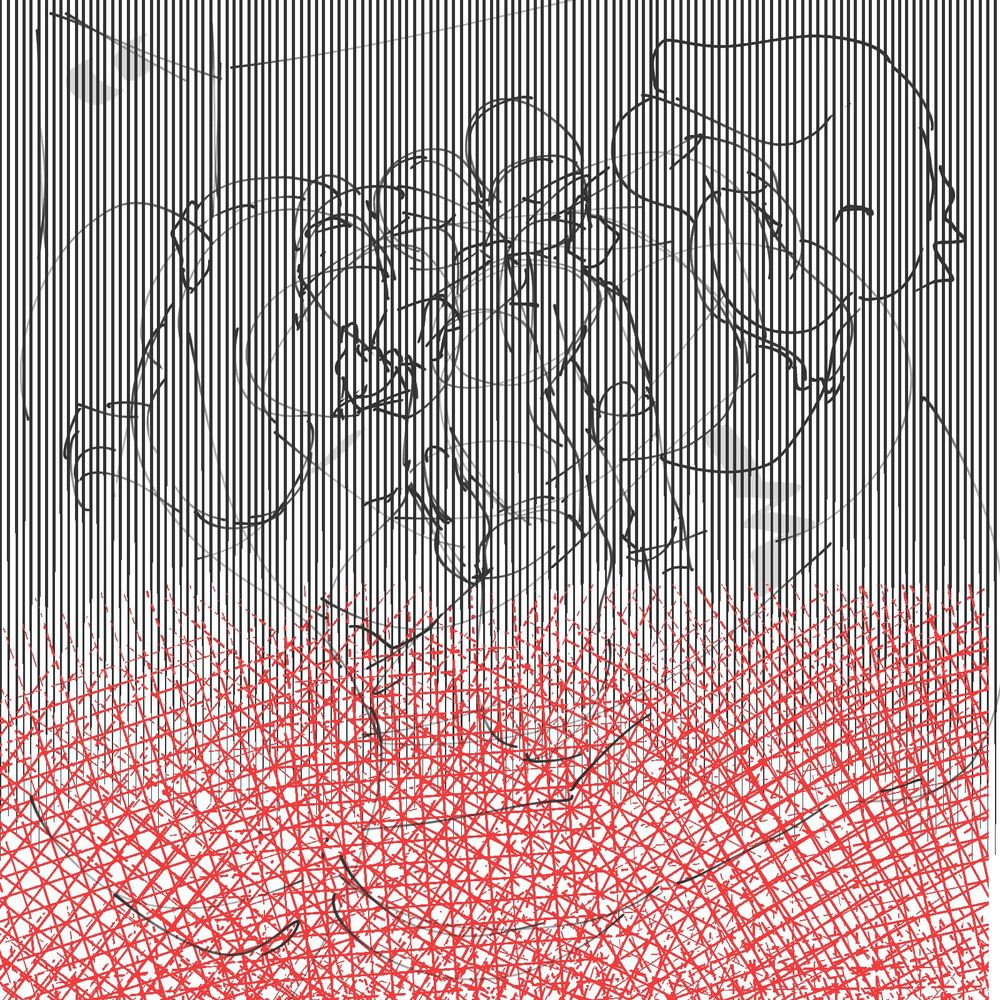 every layer made visible on a sketch file. obviously sexual in some kinda way, but impossible to discern