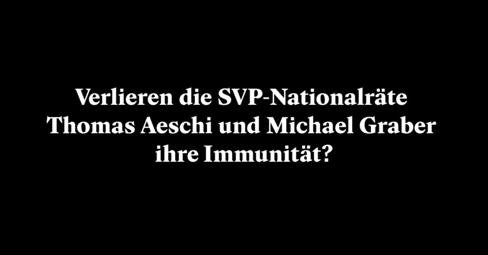 Polit-Provokation à la SVP – die Fortsetzung