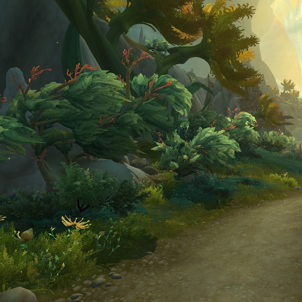 Hallowfall plants I textured and polished in the zone