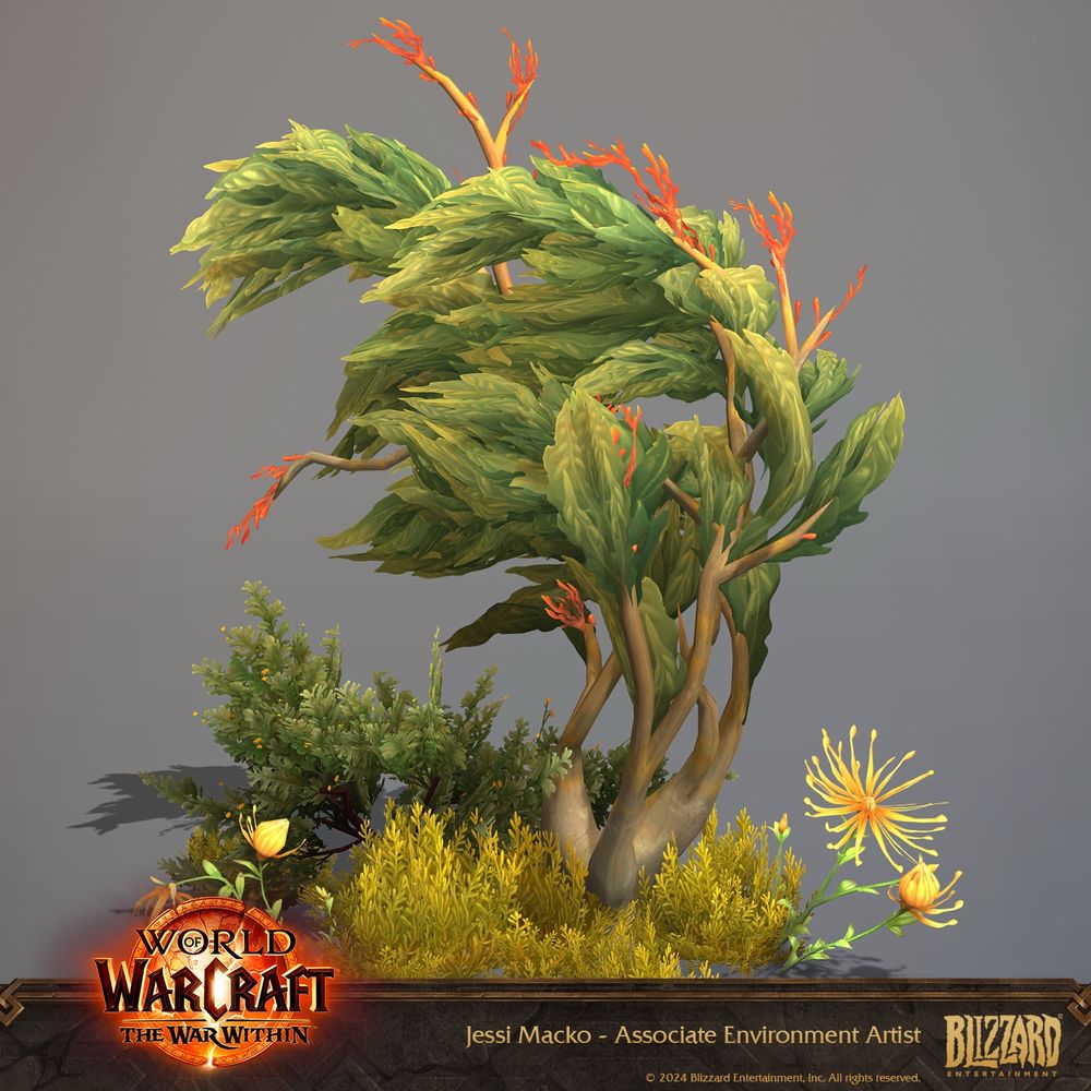 Hallowfall plants I textured and polished 