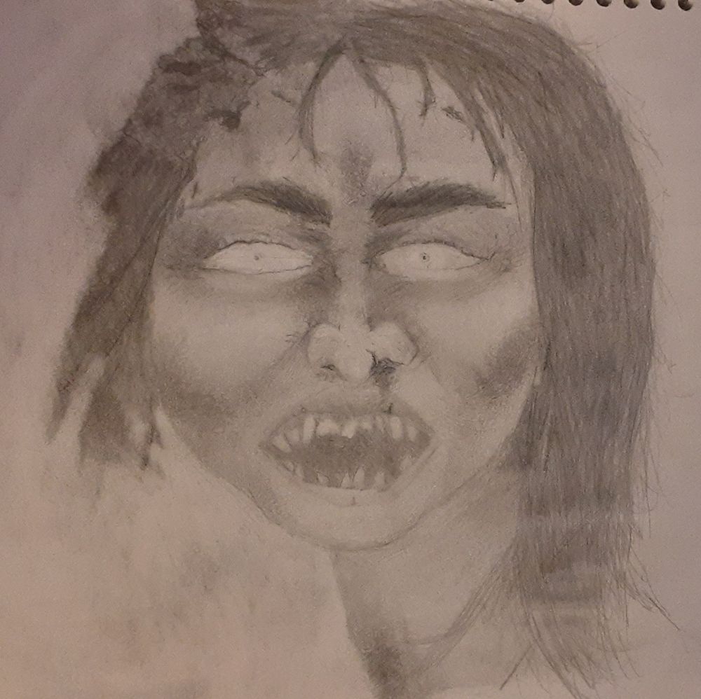 Unfinished zombie sketch 