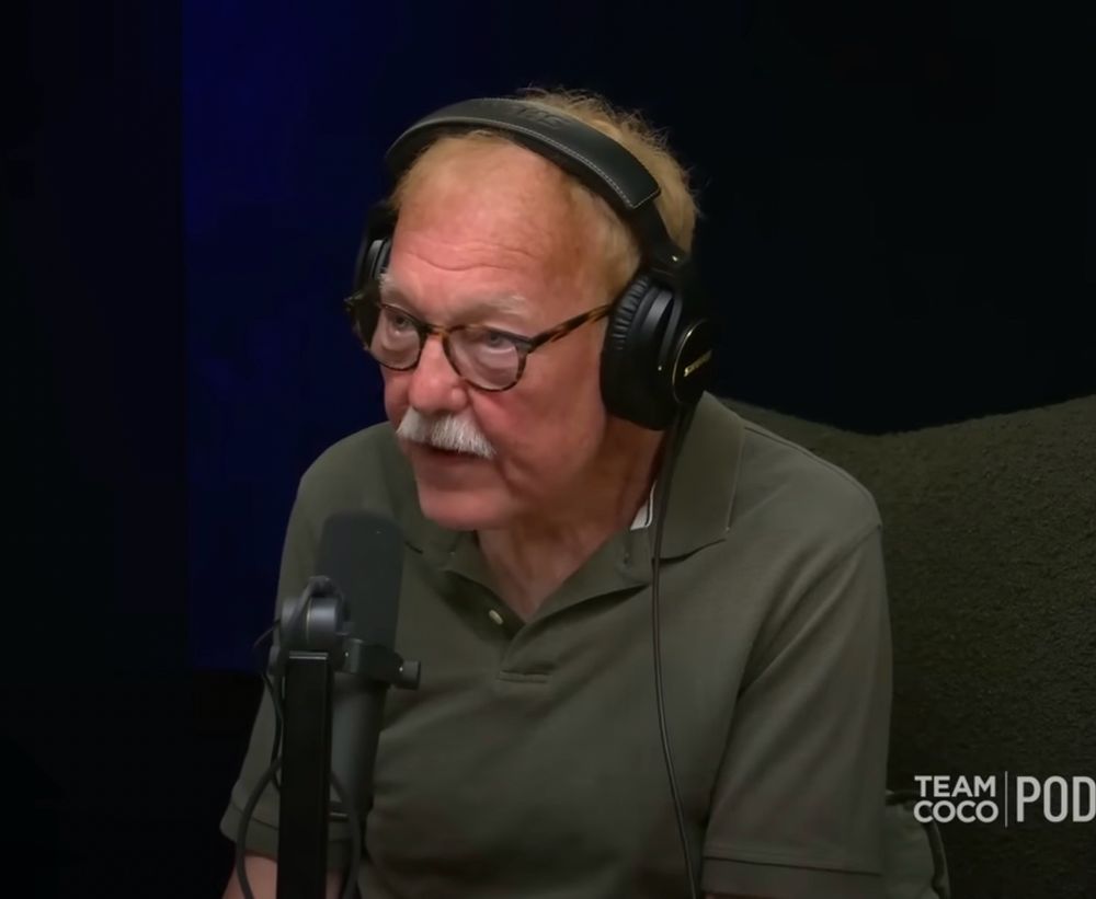 Scrrengrab of James Downey on Conan O’Brien’s podcast