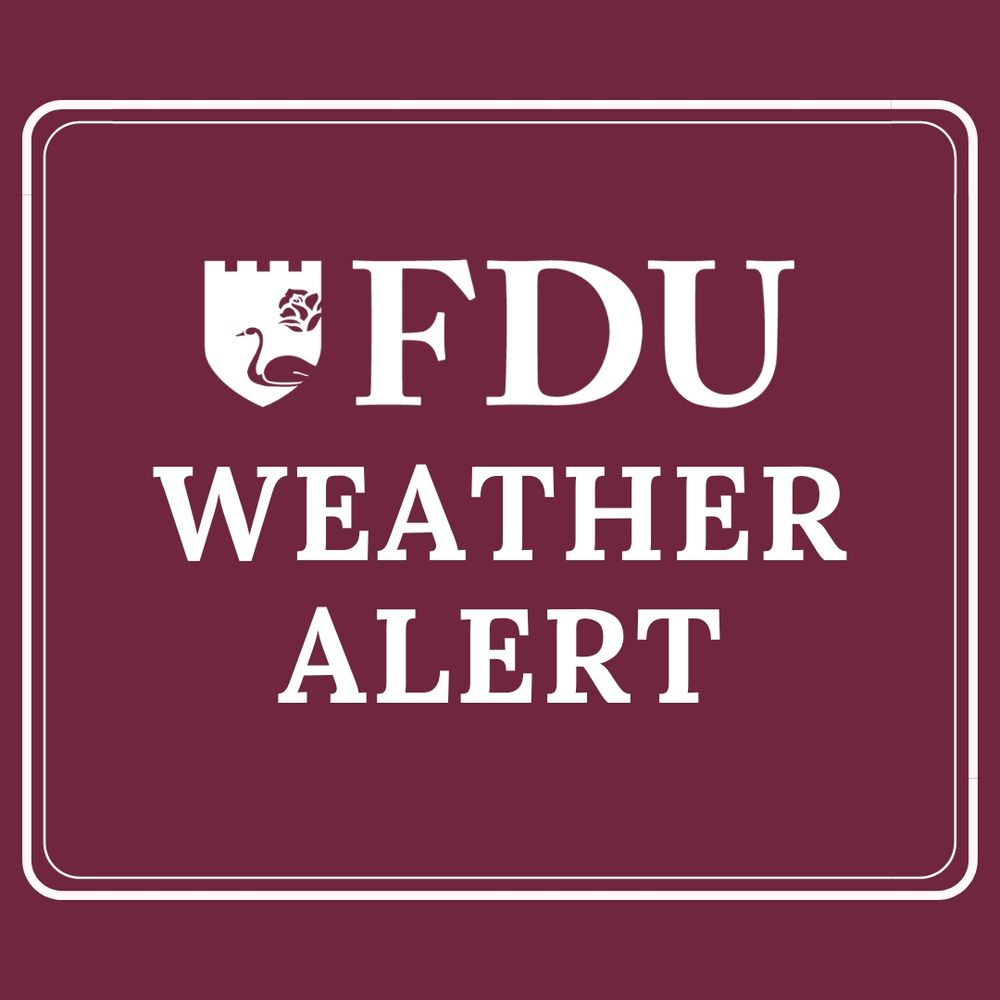 graphic for FDU Weather Alert