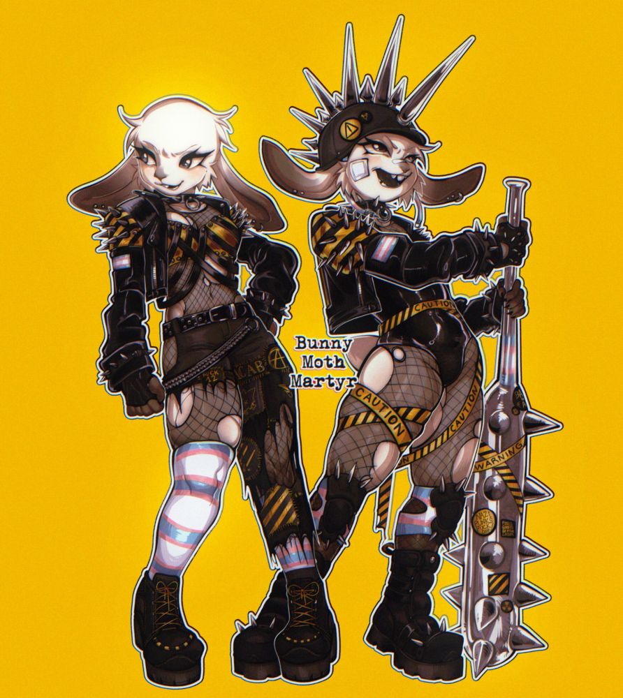 Punk bunny !!! In yellow