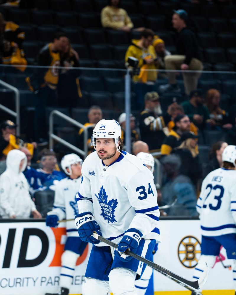 Maple Leafs captain Auston Matthews looking fierce and playoff ready #GoLeafsGo