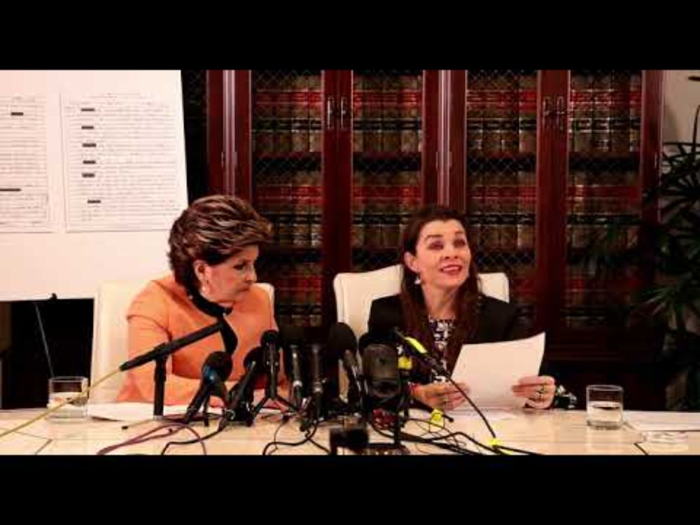 Aug 06 25 Gloria Allred Press Conference with her client, an early victim of Jeffrey Epstein