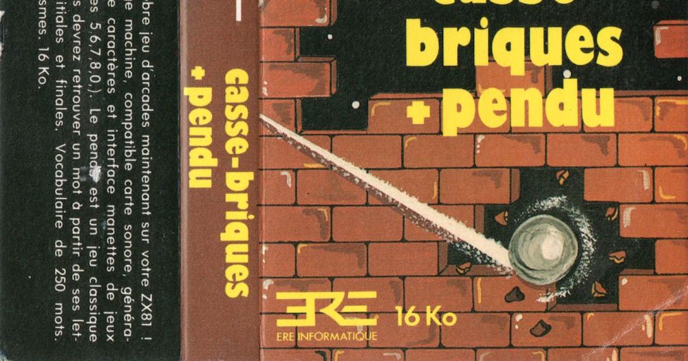 Casse-briques + Pendu (ZX81 MIA)