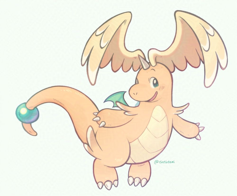 Illustration of the newly announced Dragonite Mega Evolution.