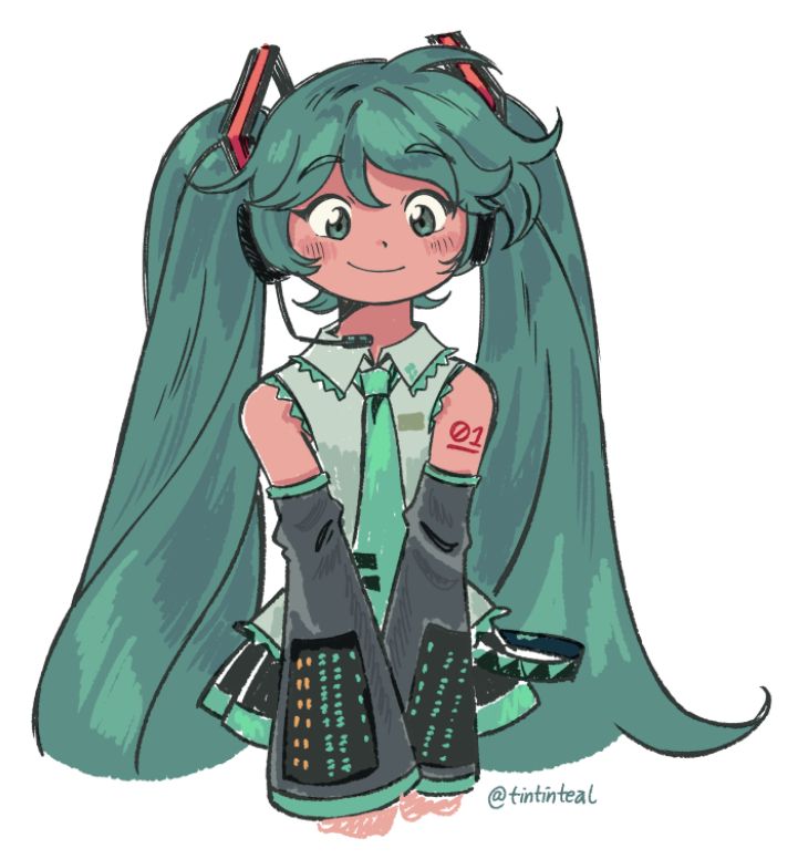 Miku Sketch done in Adobe Photoshop
