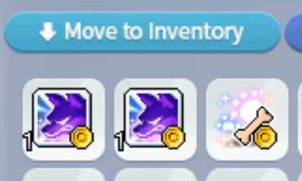 picture of the cash shop in maplestory showing me with two of the new Permanent Spirit Wolf mounts. The wolf mount is a 15% chance per box, and I got two