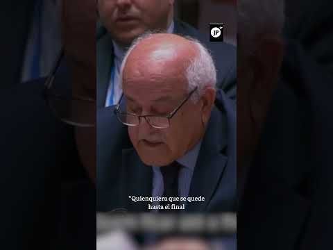 Representante de Palestina rompe en llanto en la ONU
