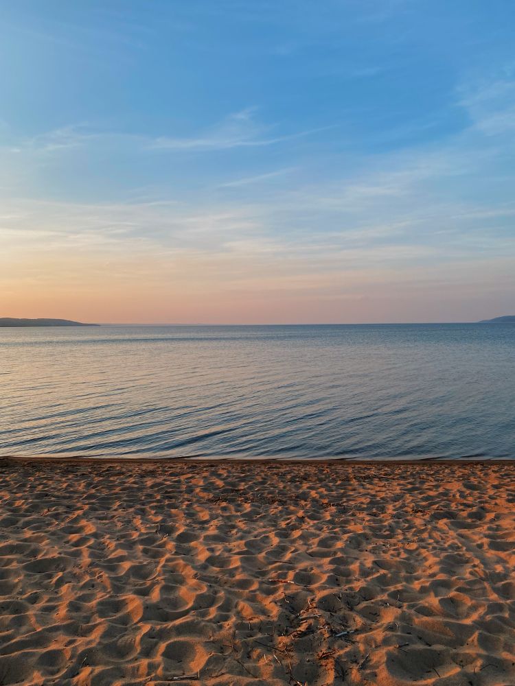 Sunset by the lake