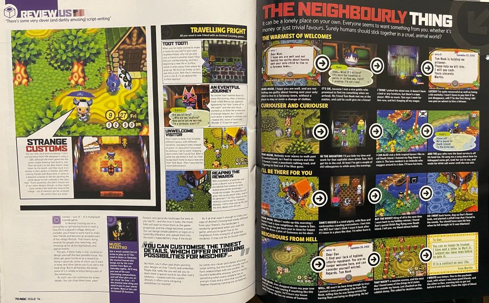 NGC Magazine import review of Animal Crossing on GameCube. 90/10