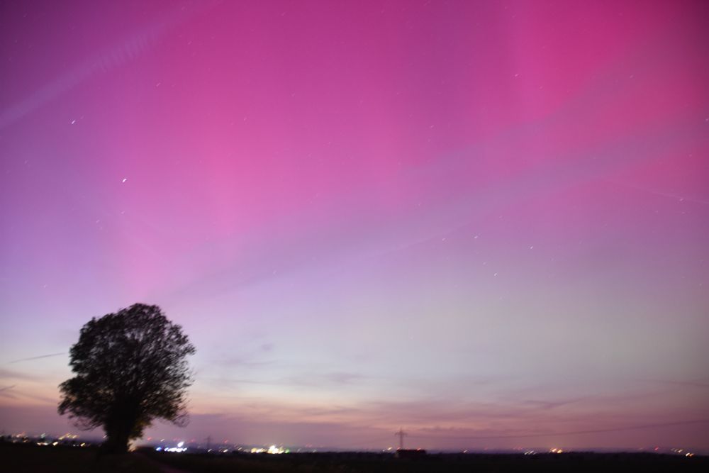 Polarlichter über der Lippeniederung