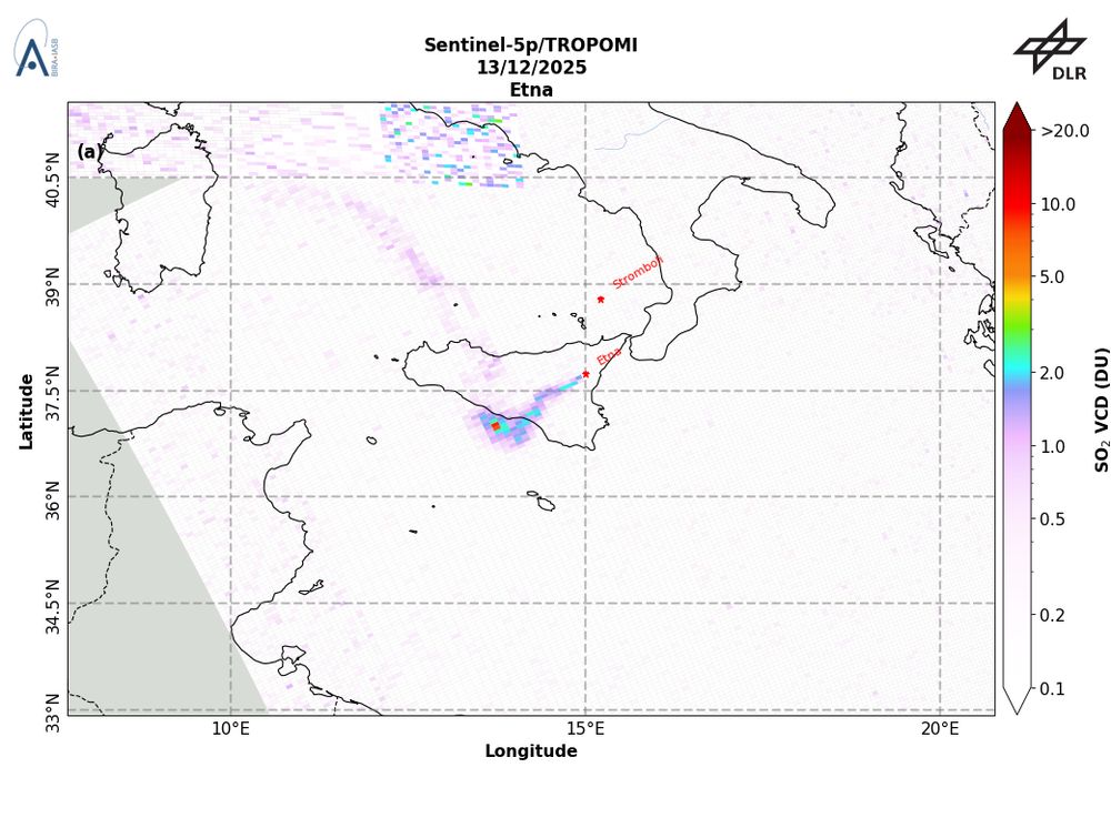 TROPOMI SO2 detection in the vicinity of Etna