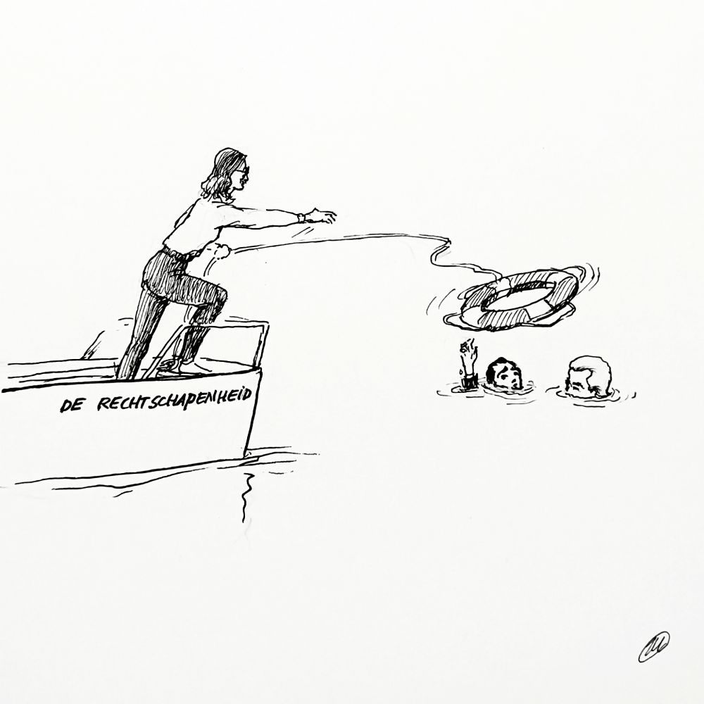 De goedbedoelde actie van Bikker om met alle partijen het extreem rechtse geweld af te wijzen (Den Haag afgelopen zaterdag) is eerder een redding van extreem rechtse partijen waaracher ze zich kunnen verschuilen 