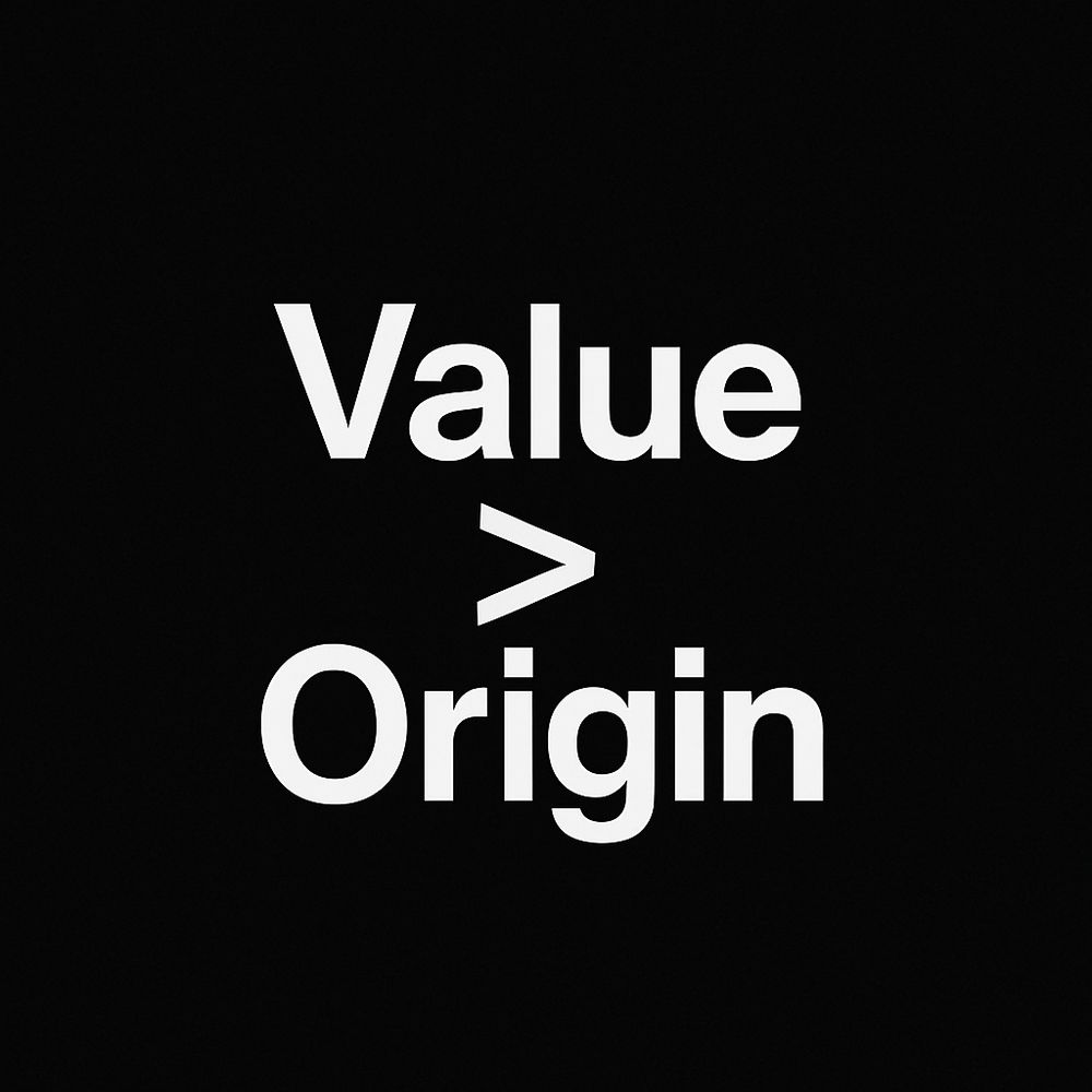 "Value > Origin"
