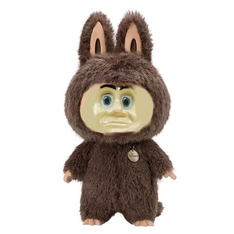 A Labubu with Purdue Pete's face
