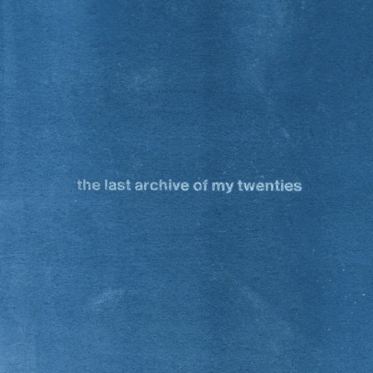 RM Album Indigo with the words "the last archive of my twenties"