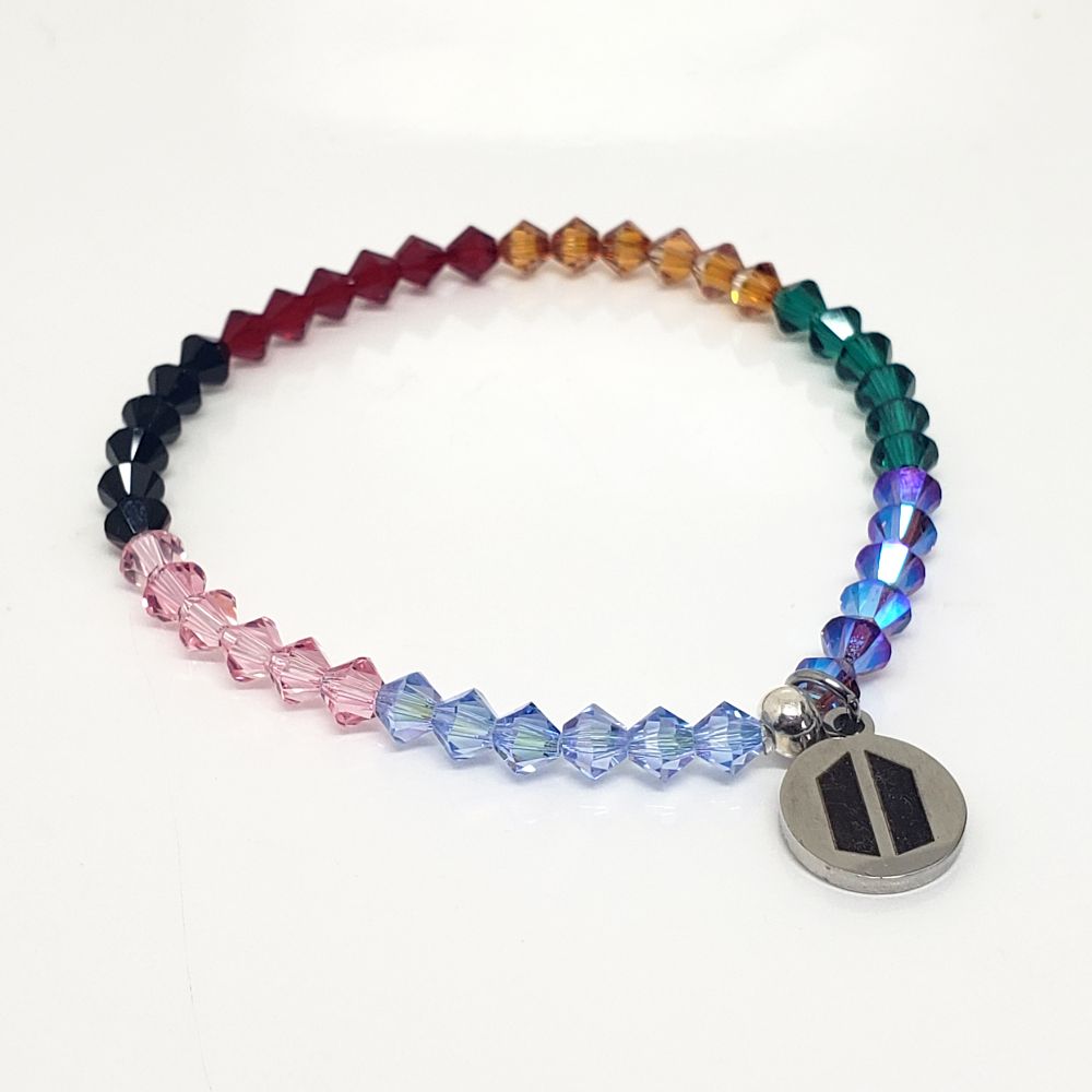 Opposite side of charm with ARMY logo