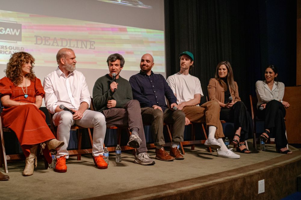 A group of Emmy nominated writers on stage at sublime prime time 