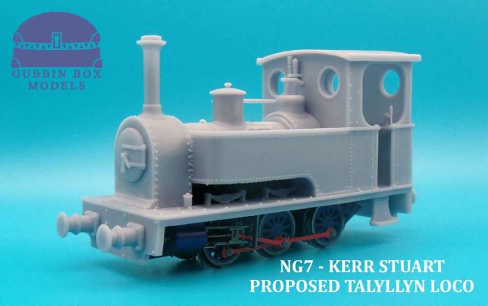 A Kerr Stuart 0-6-0T locomotive that was proposed to the Talyllyn Railway in working days. Running on the Hornby B2 Chassis, the buffers are seperately fitted.
