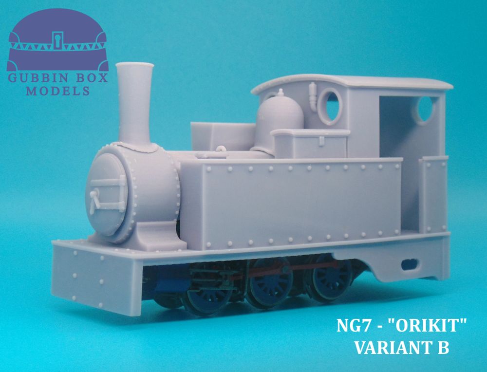 The "Orikit" Variant B in 7mm Narrow Gauge, comes with multiple options for customization. Loving tribute to the OO9 Gauge Varikit of old.