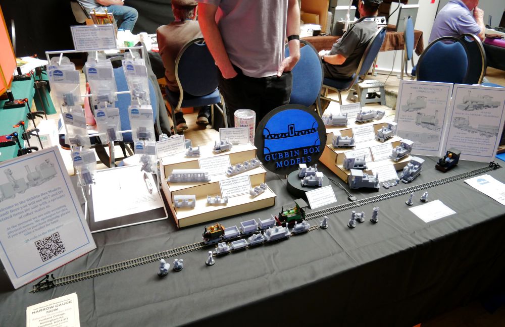 The whole stand with NG7 and O9 Gauge kits, with a few Willowmere County miniatures sprinkled in.