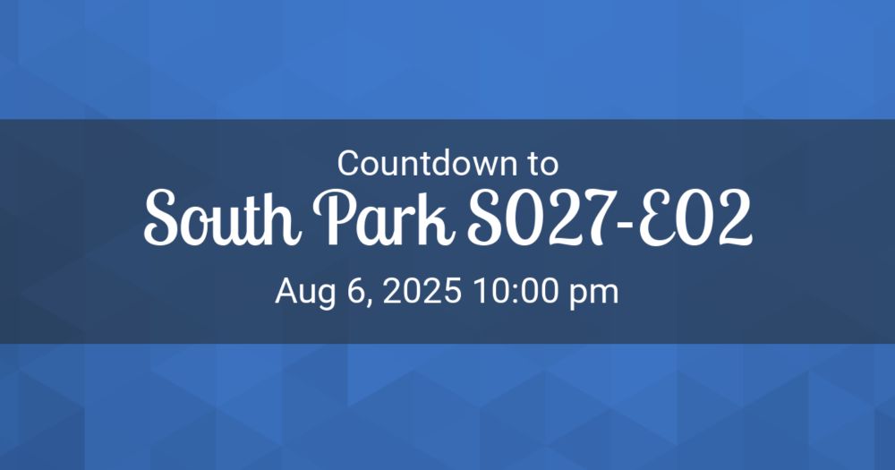 Countdown to Aug 6, 2025 10:00 pm. Showing days, hours, minutes and seconds ticking down to 0