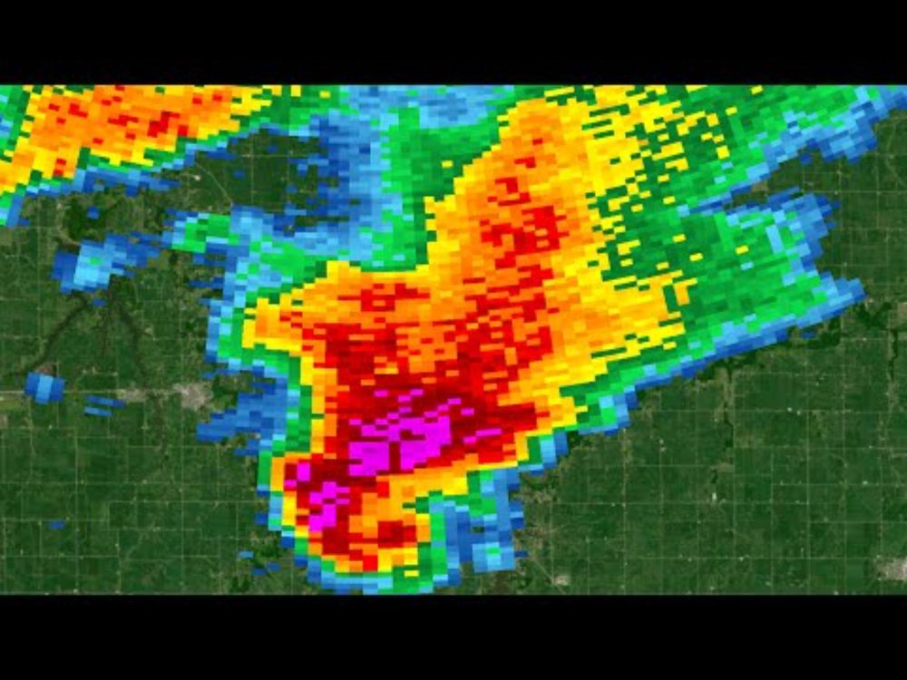 2018 Taylorville, Illinois Supercell Radar Loop