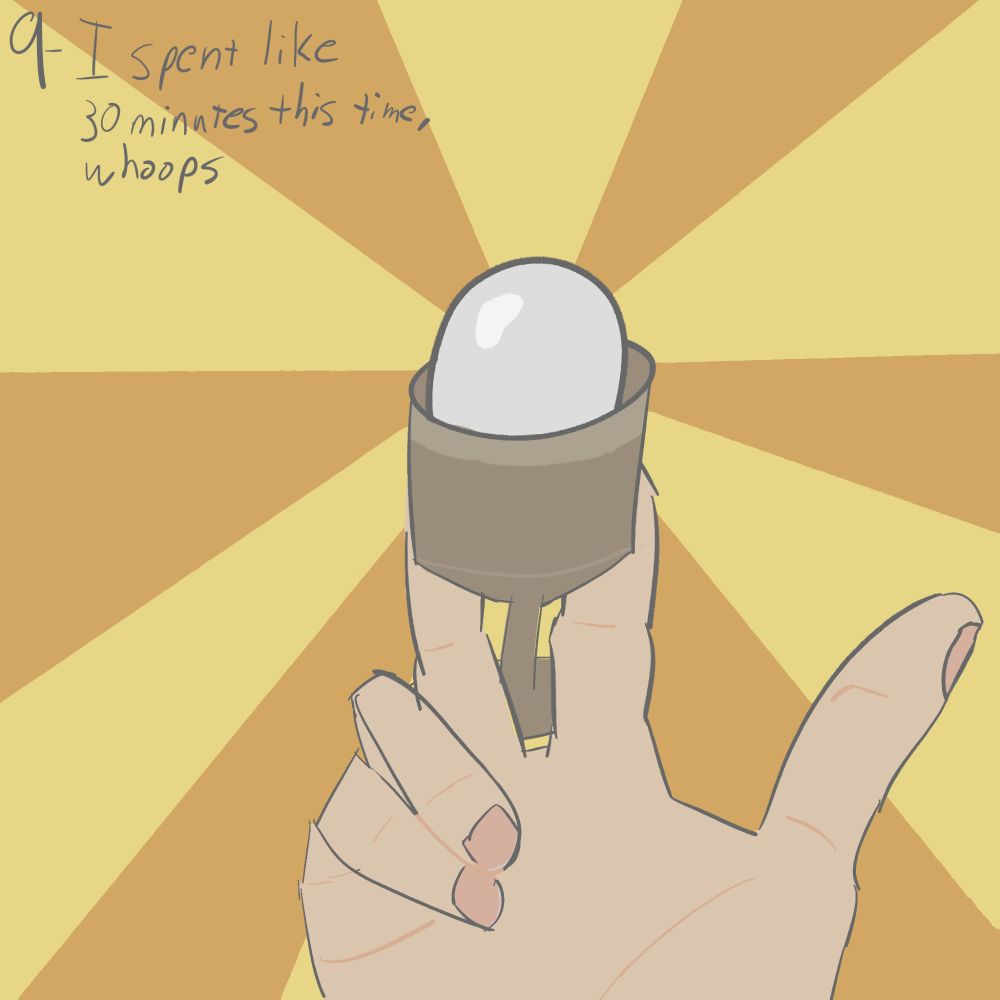 Egg Chalice! I went to a Ramen restaurant recently that gave us the eggs in these funny little chalices, separate from the soups